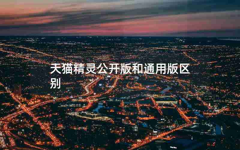 天猫精灵公开版和通用版区别
