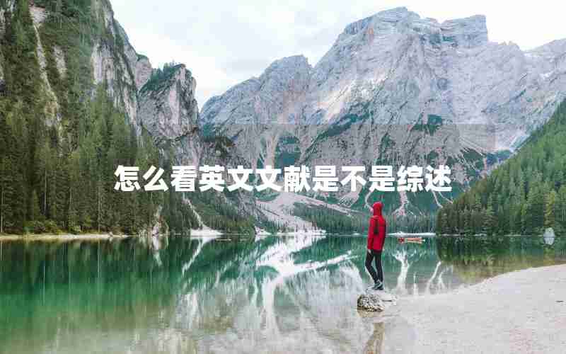 怎么看英文文献是不是综述 怎么看英文文献是不是综述