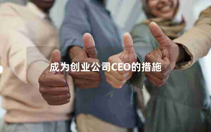 成为创业公司CEO的措施