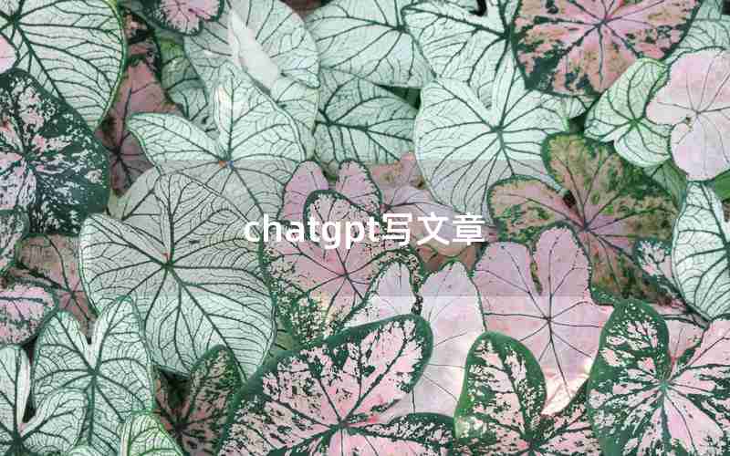 chatgpt写文章 chatgpt写文章