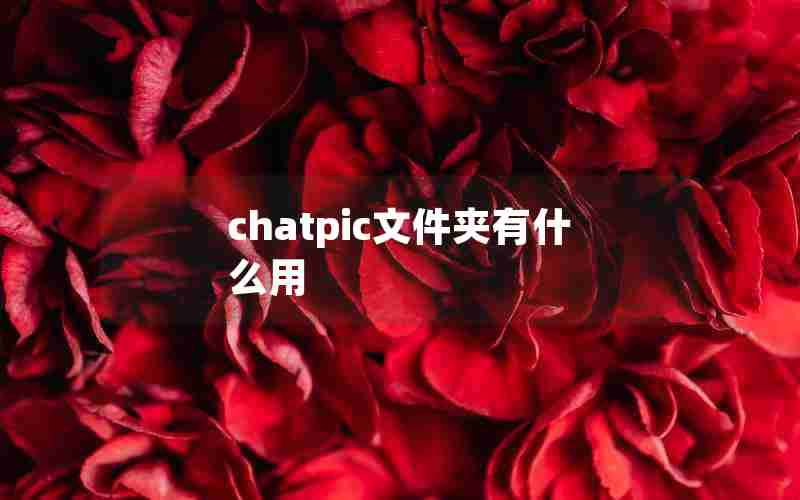 chatpic文件夹有什么用 chatpic文件夹有什么用