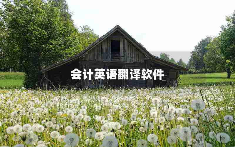 会计英语翻译软件