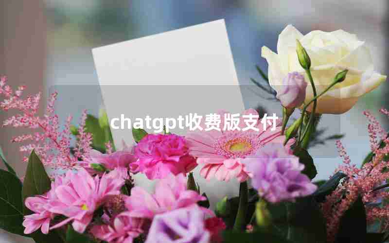 chatgpt收费版支付 chatgpt收费版支付