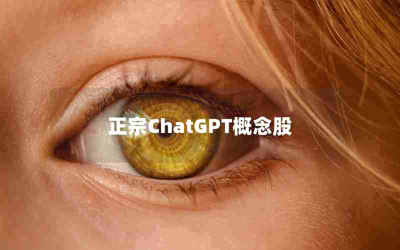 正宗ChatGPT概念股