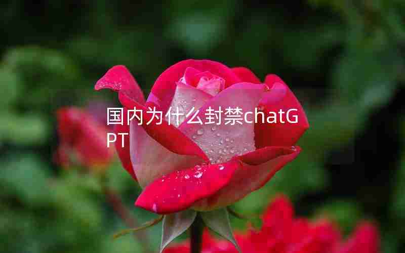 国内为什么封禁chatGPT