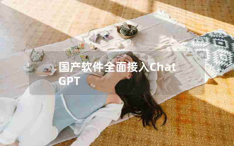 国产软件全面接入ChatGPT