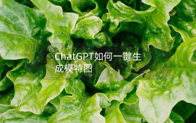 ChatGPT如何一键生成模特图 ChatGPT如何一键生成模特图