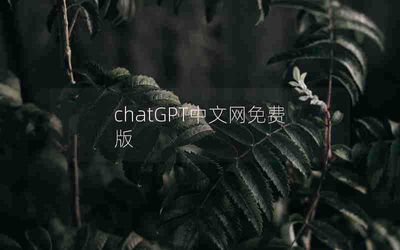 chatGPT中文网免费版 chatGPT中文网免费版