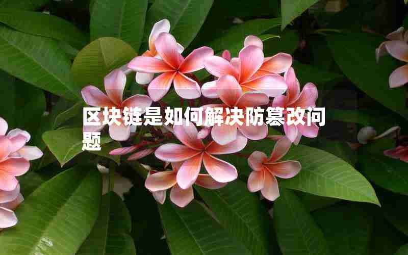 区块链是如何解决防篡改问题 区块链是如何解决防篡改问题