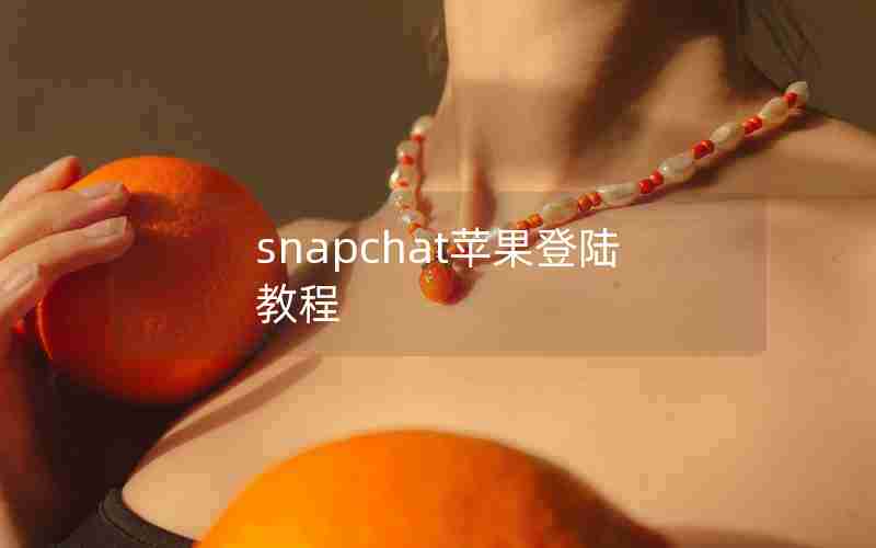 snapchat苹果登陆教程