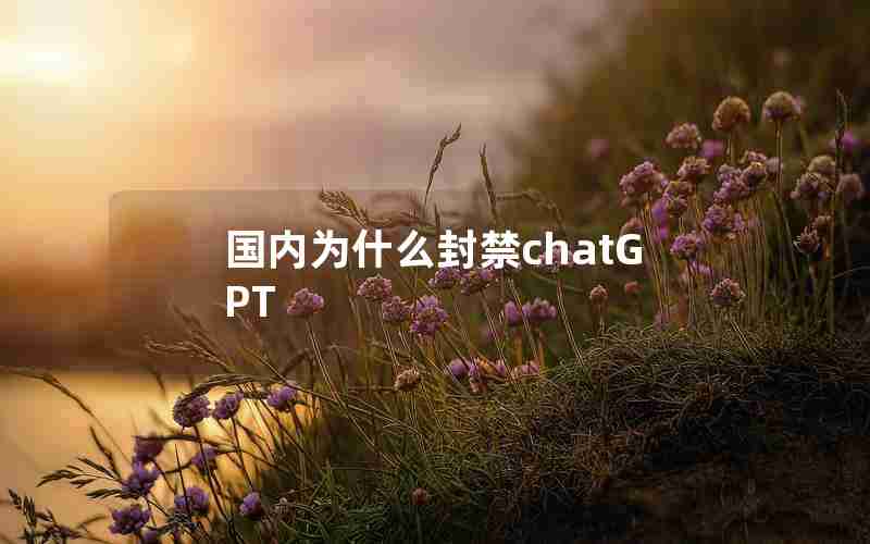 国内为什么封禁chatGPT