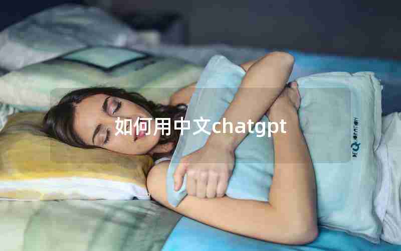 如何用中文chatgpt 如何用中文chatgpt
