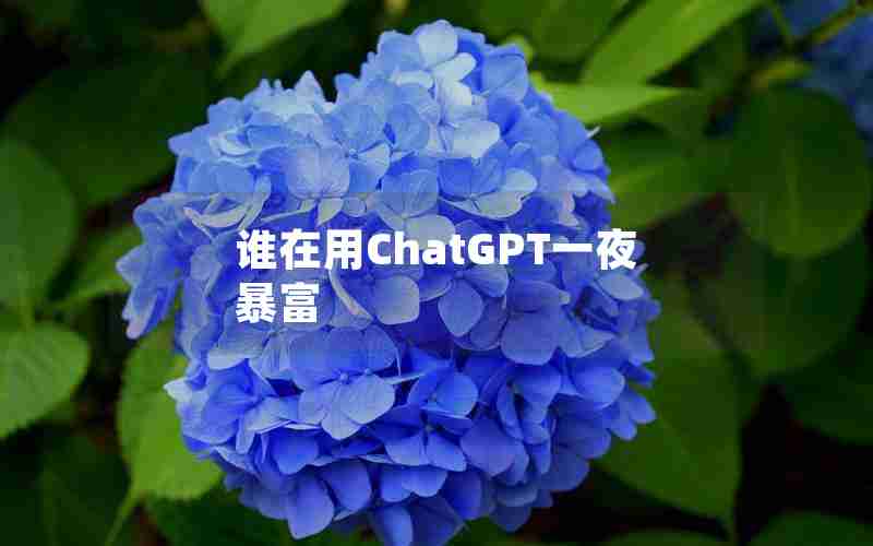谁在用ChatGPT一夜暴富 谁在用ChatGPT一夜暴富