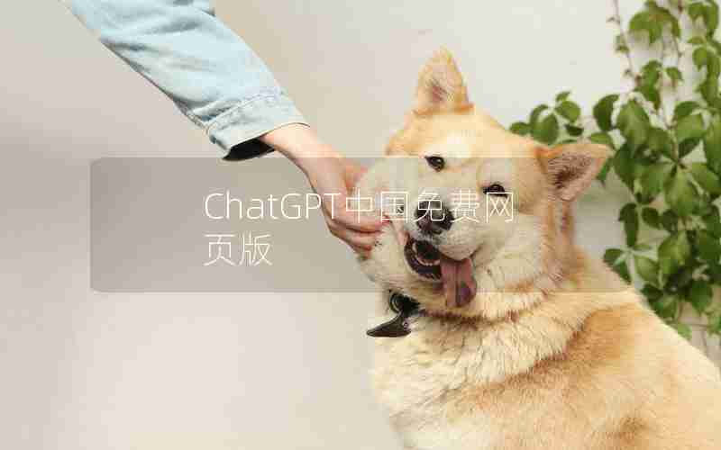 ChatGPT中国免费网页版