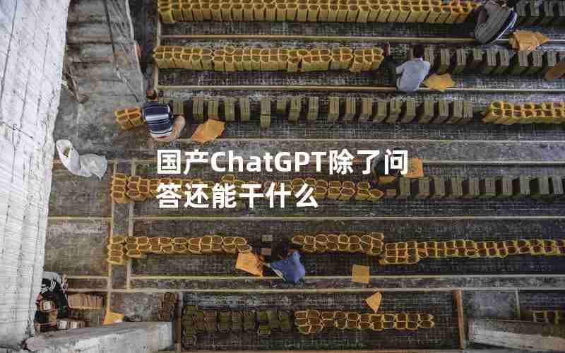 国产ChatGPT除了问答还能干什么 国产ChatGPT除了问答还能干什么