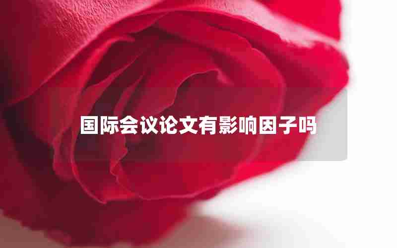 国际会议论文有影响因子吗