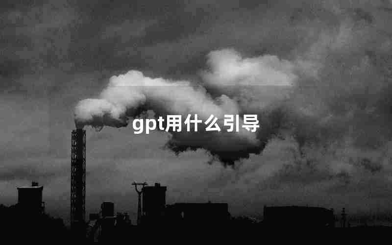 gpt用什么引导 gpt用什么引导