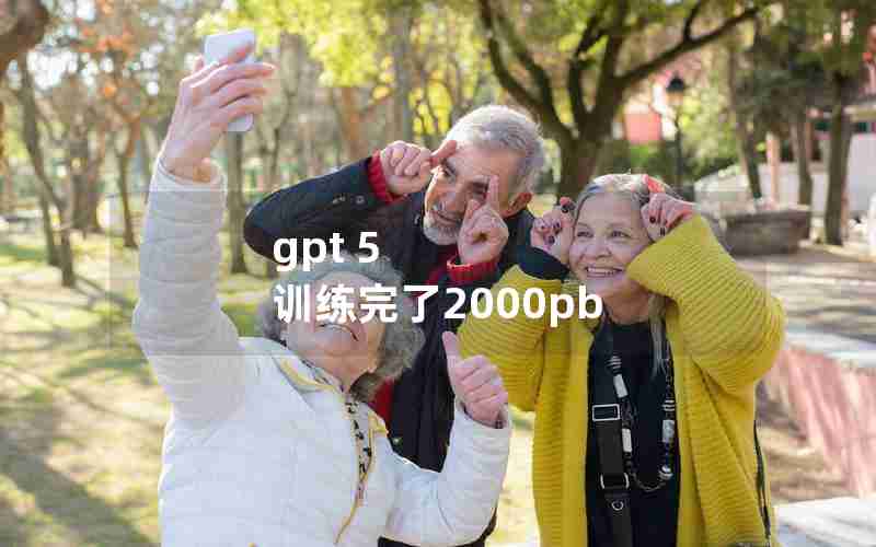 gpt 5 训练完了2000pb
