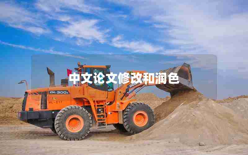 中文论文修改和润色