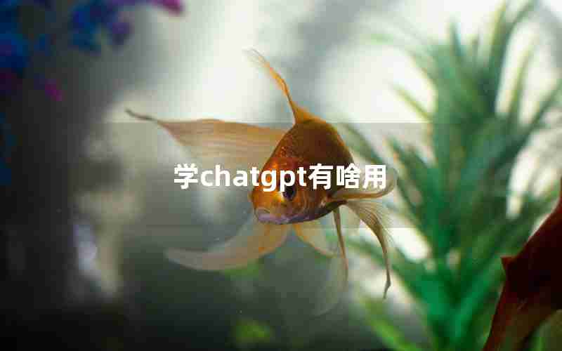 学chatgpt有啥用 学chatgpt有啥用