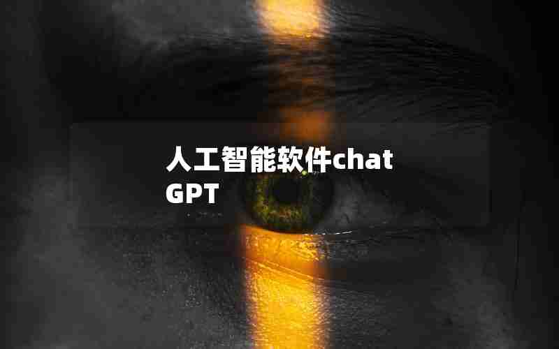 人工智能软件chat GPT 人工智能软件chat GPT