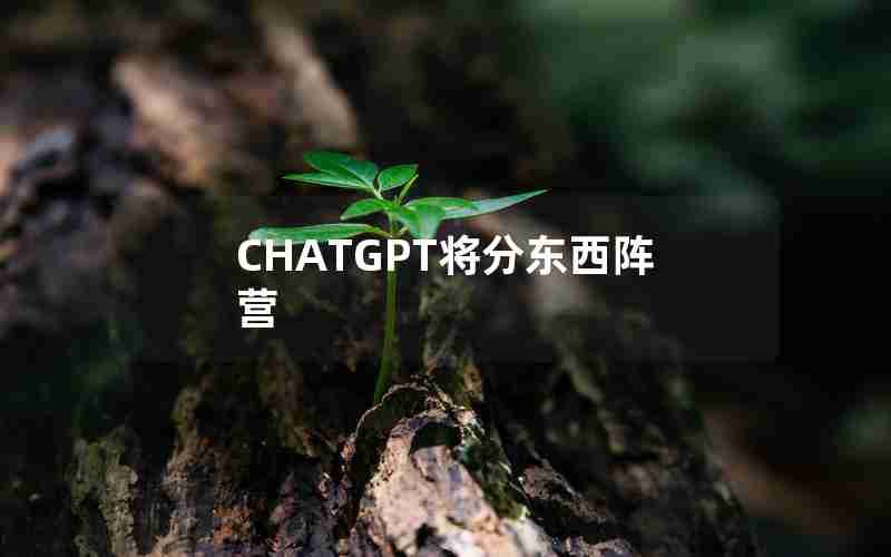 CHATGPT将分东西阵营