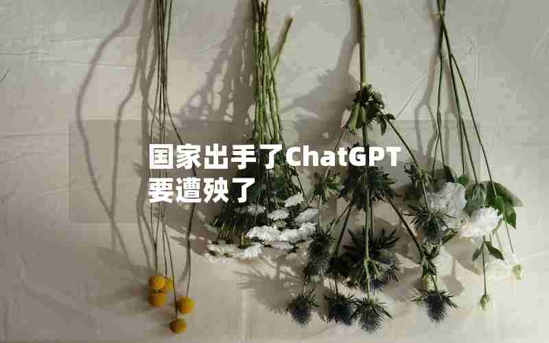国家出手了ChatGPT要遭殃了
