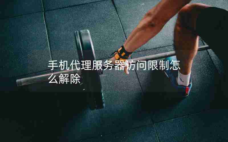 手机代理服务器访问限制怎么解除