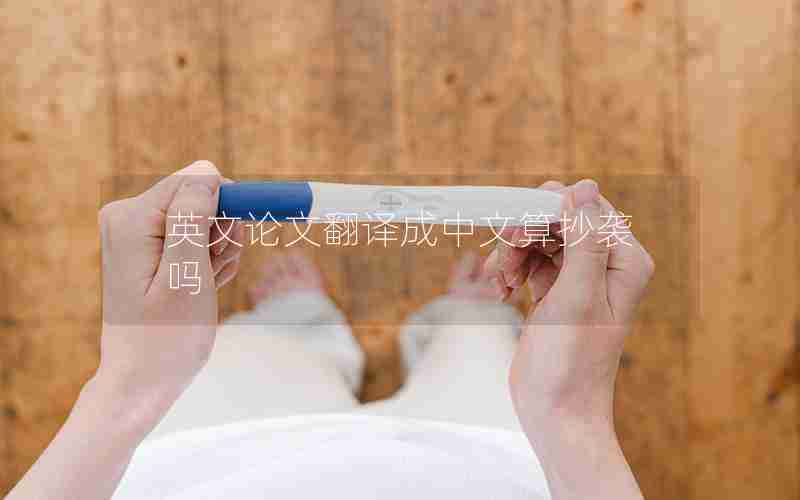 英文论文翻译成中文算抄袭吗 英文论文翻译成中文算抄袭吗