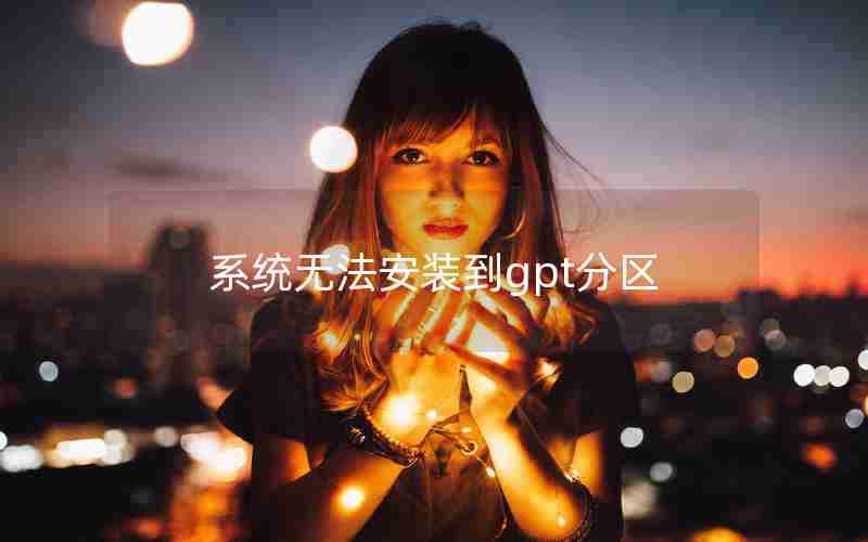 系统无法安装到gpt分区