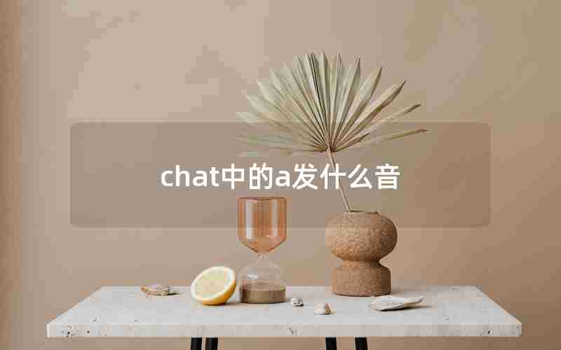 chat中的a发什么音 chat中的a发什么音