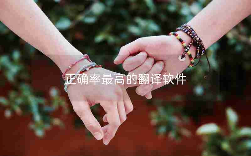 正确率最高的翻译软件