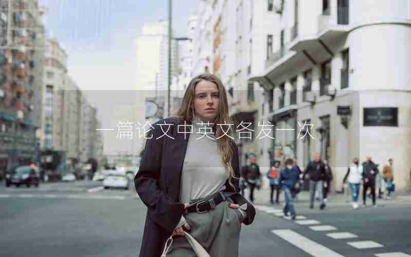 一篇论文中英文各发一次