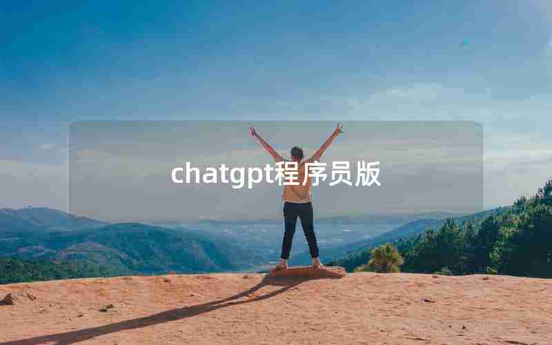 chatgpt程序员版 chatgpt程序员版