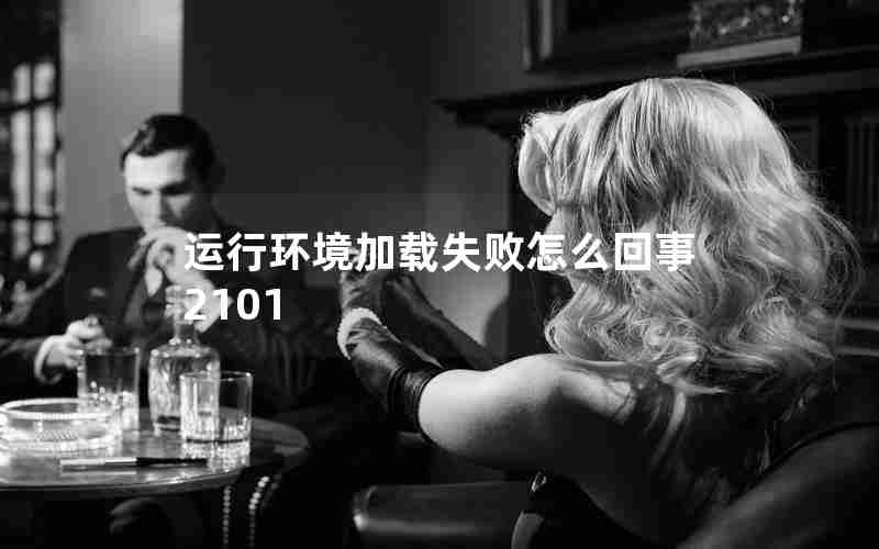 运行环境加载失败怎么回事2101