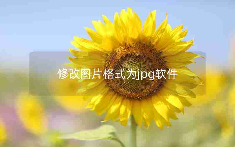 修改图片格式为jpg软件 修改图片格式为jpg软件