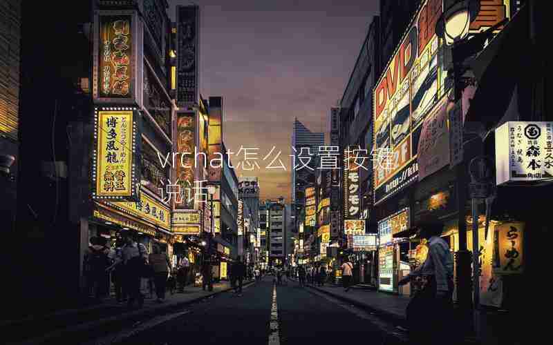 vrchat怎么设置按键说话