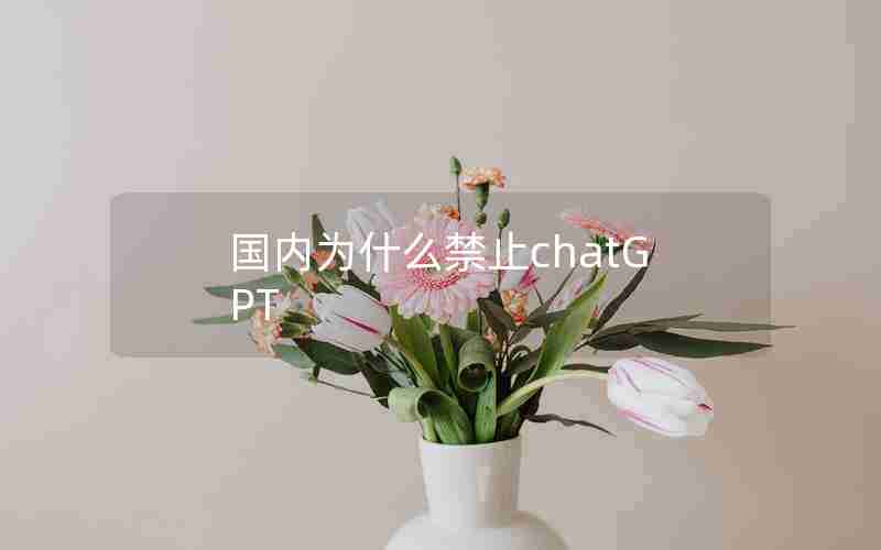 国内为什么禁止chatGPT 国内为什么禁止chatGPT