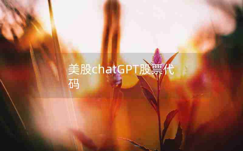 美股chatGPT股票代码