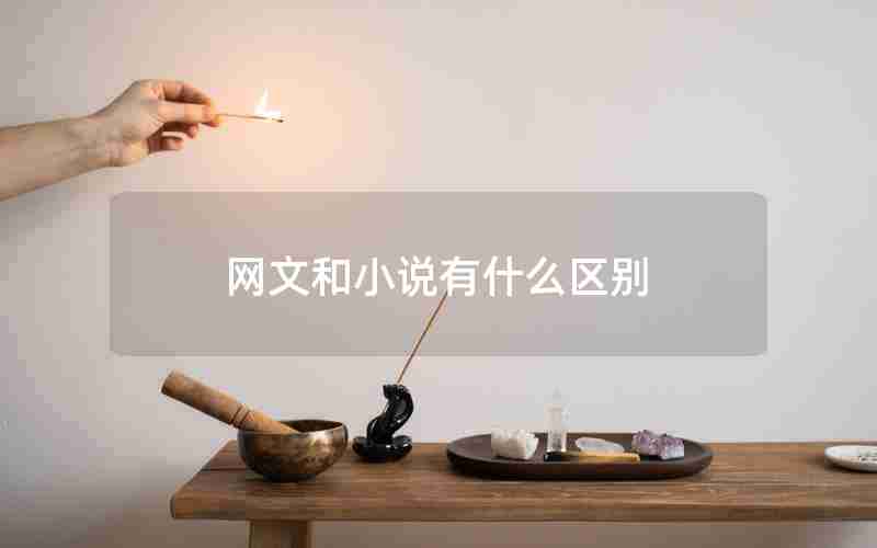 网文和小说有什么区别