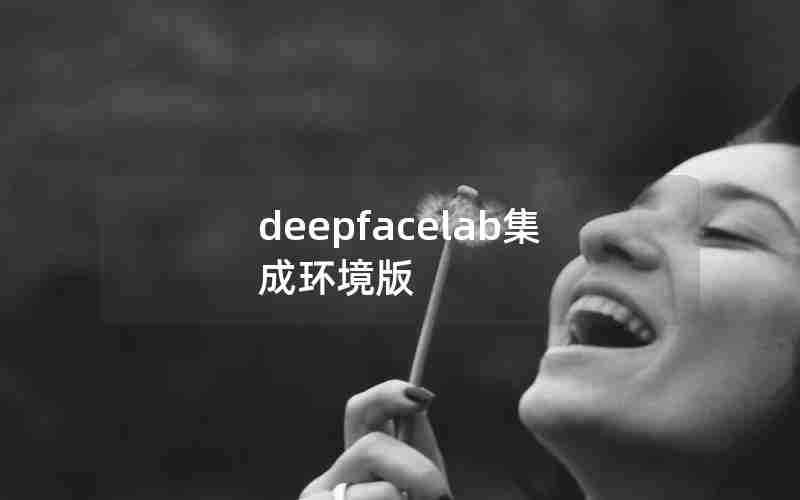 deepfacelab集成环境版 deepfacelab集成环境版