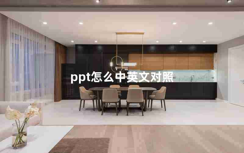 ppt怎么中英文对照 ppt怎么中英文对照