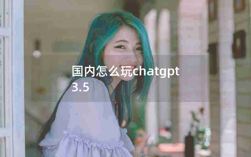 国内怎么玩chatgpt3.5
