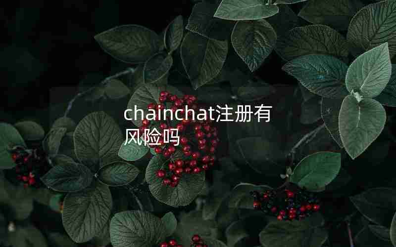 chainchat注册有风险吗