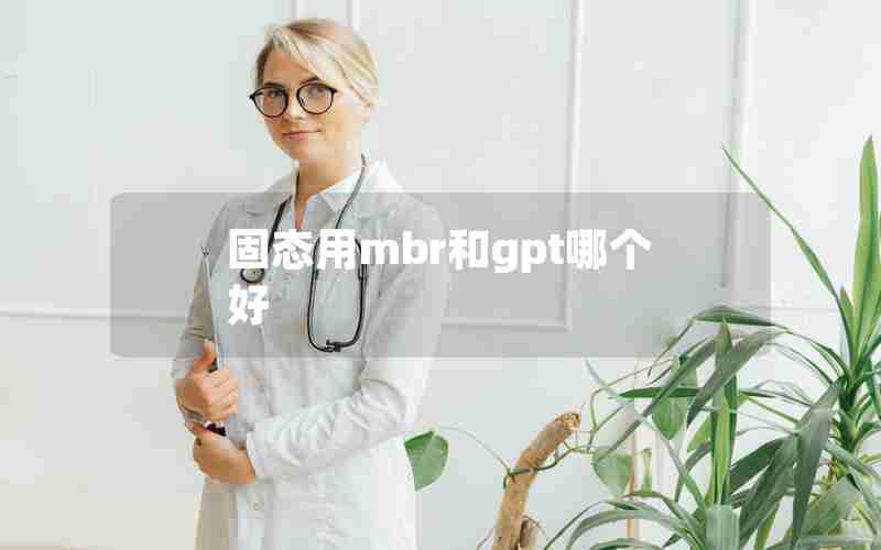 固态用mbr和gpt哪个好