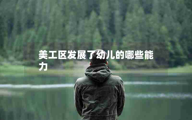 美工区发展了幼儿的哪些能力