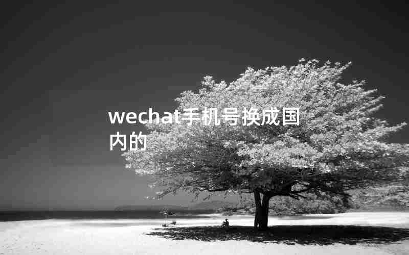 wechat手机号换成国内的
