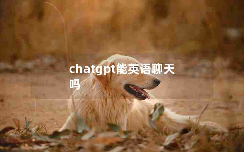 chatgpt能英语聊天吗 chatgpt能英语聊天吗