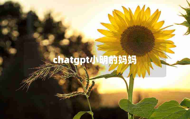 chatgpt小明的妈妈
