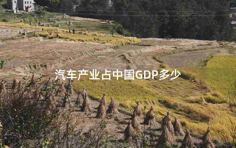汽车产业占中国GDP多少 汽车产业占中国GDP多少